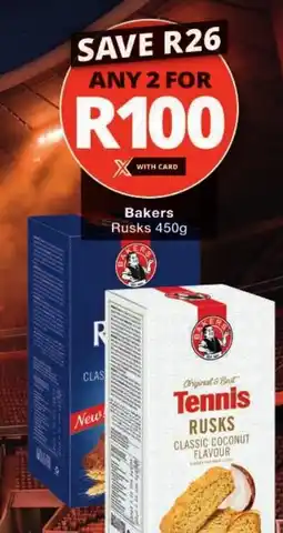 Checkers Bakers Tennis Rusks offer