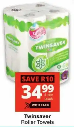 Checkers Twinsaver Roller Towels offer