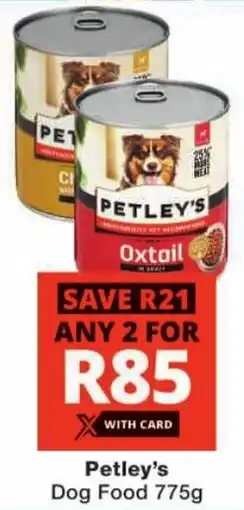 Checkers Petley's Dog Food offer