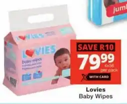 Checkers Lovies Baby Wipes offer