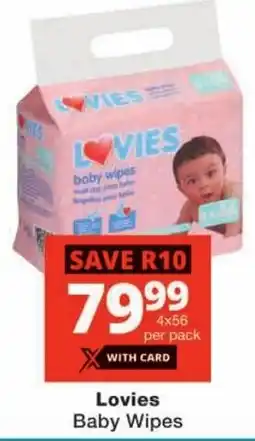 Checkers Lovies Baby Wipes offer