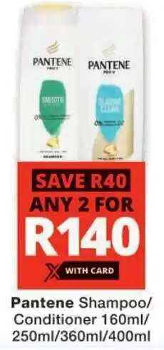 Checkers Pantene Shampoo/Conditioner offer