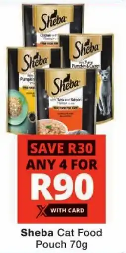 Checkers Sheba Cat Food Pouch offer