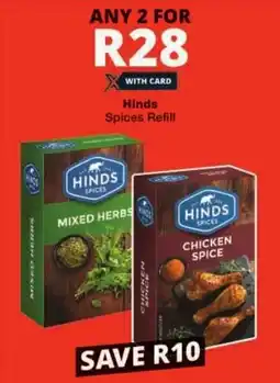Checkers Hinds Spices Refill offer