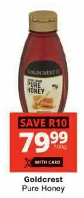 Checkers Goldcrest Pure Honey offer