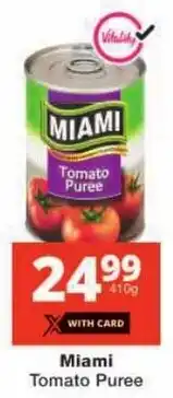 Checkers Miami Tomato Puree offer