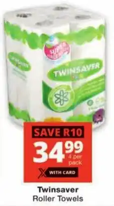 Checkers Twinsaver Roller Towels offer