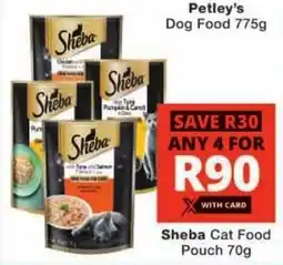 Checkers Sheba Cat Food Pouch offer
