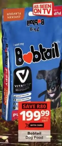 Checkers Bobtail Dog Food offer