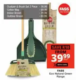 Checkers FASS Natural Green Dustpan & Brush Set 2 Piece offer