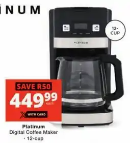 Checkers Platinum Digital Coffee Maker offer