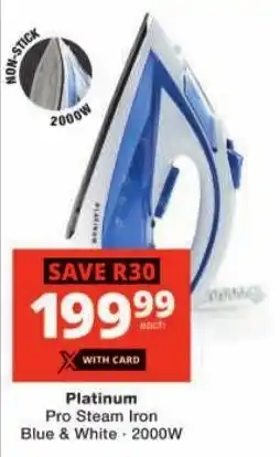 Checkers Platinum Pro Steam Iron offer