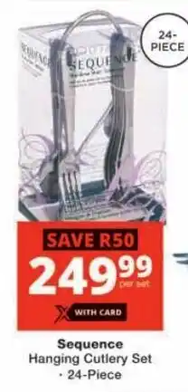 Checkers Sequence Hanging Cutlery Set offer