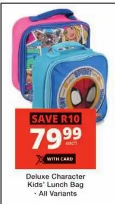 Checkers Deluxe Character Kids' Lunch Bag offer