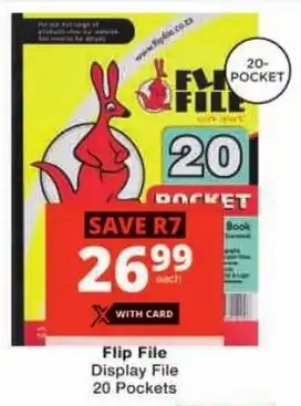 Checkers Flip File Display File offer
