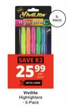Checkers Vivilite Highlighters offer