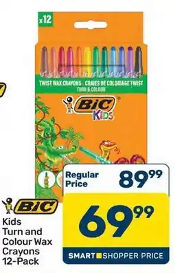 Pick n Pay BIC Kids Turn and Colour Wax Crayons offer