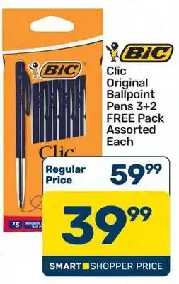Bic Clic Original Ballpoint Pens Assorted