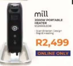 Kloppers mill 2000W PORTABLE HEATER offer