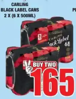 Boxer Liquors Carling Black Label Cans offer