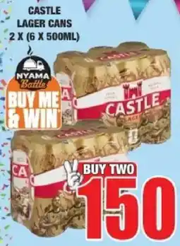 Boxer Liquors Castle Lager Cans offer