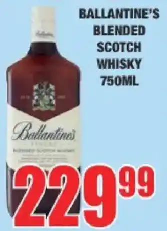 Boxer Liquors Ballantine's Blended Scotch Whisky offer