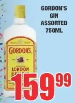 Boxer Liquors Gordon's Gin Assorted offer