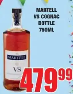 Boxer Liquors Martell VS Cognac Bottle offer