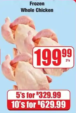 Boxer Superstores Frozen Whole Chicken offer