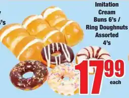 Boxer Superstores Imitation Cream Buns / Ring Doughnuts Assorted offer