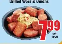 Boxer Superstores Grilled Wors & Onions offer