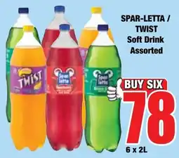Boxer Superstores SPAR-LETTA / TWIST Soft Drink Assorted offer