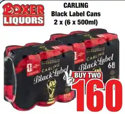 Boxer Superstores CARLING Black Label Cans offer