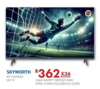 Skyworth 40" google led tv