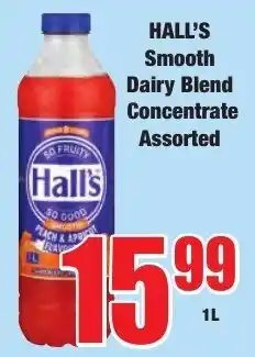 Boxer Superstores Hall's Smooth Dairy Blend Concentrate Assorted offer