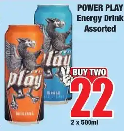 Boxer Superstores POWER PLAY Energy Drink Assorted offer