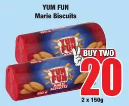 Boxer Superstores YUM FUN Marie Biscuits offer