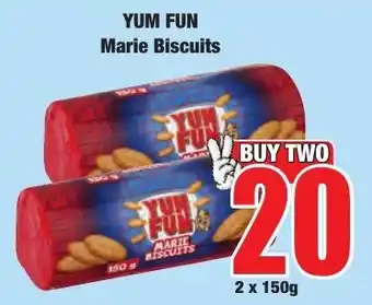 Boxer Superstores YUM FUN Marie Biscuits offer