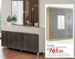 Beares St lucia 11-door 3-drawer robe offer