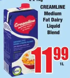 Boxer Superstores Creamline Medium Fat Dairy Liquid Blend offer