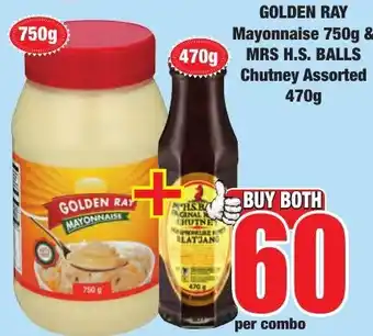 Boxer Superstores Golden Ray Mayonnaise & Mrs H.S. Balls Chutney Assorted offer