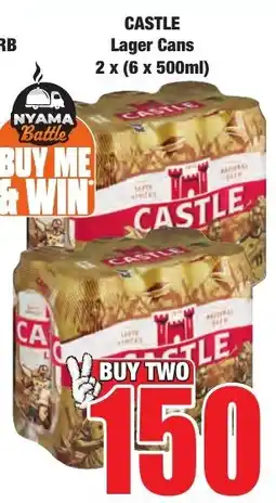 Boxer Superstores CASTLE Lager Cans offer