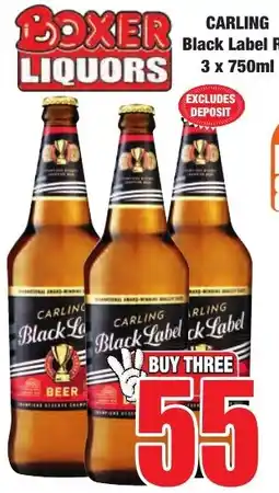 Boxer Superstores Carling Black Label Beer offer