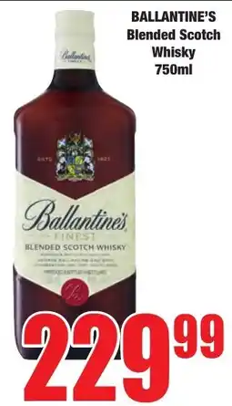 Boxer Superstores Ballantine's Blended Scotch Whisky offer