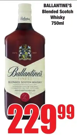Boxer Superstores Ballantine's Blended Scotch Whisky offer