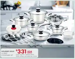 Beares Gourmet Gold Cookware Set offer