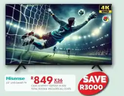 Beares Hisense 65" UHD Smart TV offer