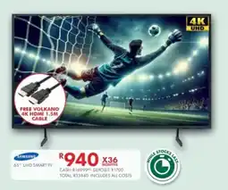 Beares Samsung 65" UHD Smart TV offer