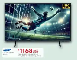 Beares Samsung 75" UHD Smart LED TV offer