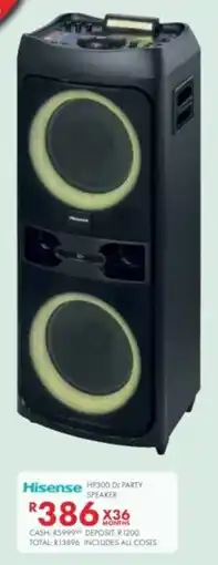 Beares Hisense hp300 dj party speaker offer